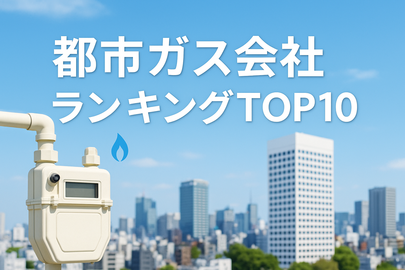  安定供給力No.1を誇る都市ガス会社を選ぶ！都市ガス会社ランキングTOP10